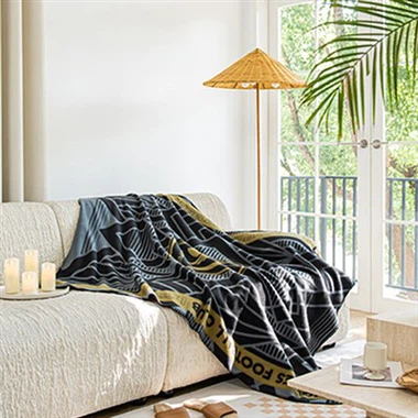 Chăn lông cừu cực in